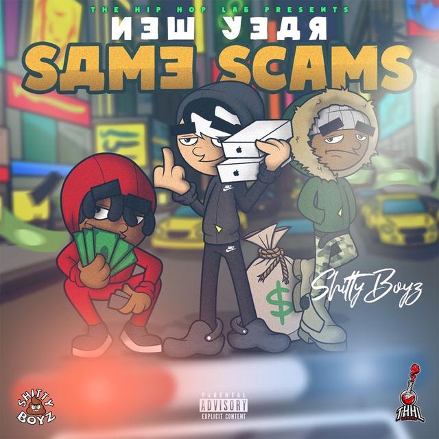 Album cover art for New Year Same Scams