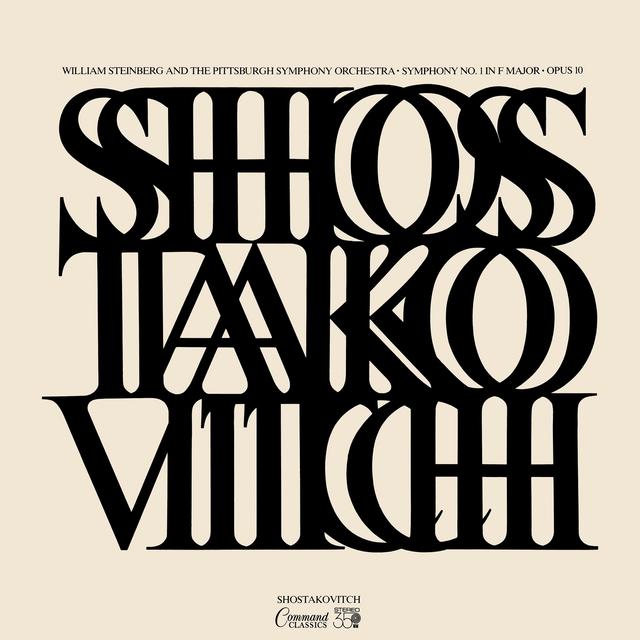 Album cover art for Shostakovich: Symphony No. 1 in F Minor, Op. 10