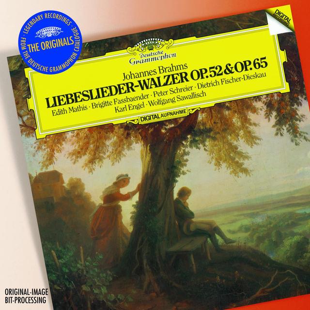 Album cover art for Brahms: Liebeslieder-Walzer Op. 52 & Op. 65