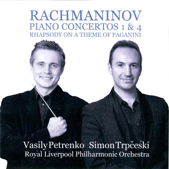 Album cover art for Rachmaninov: Piano Concertos Nos. 1 & 4 - Rhapsody on a Theme of Paganini