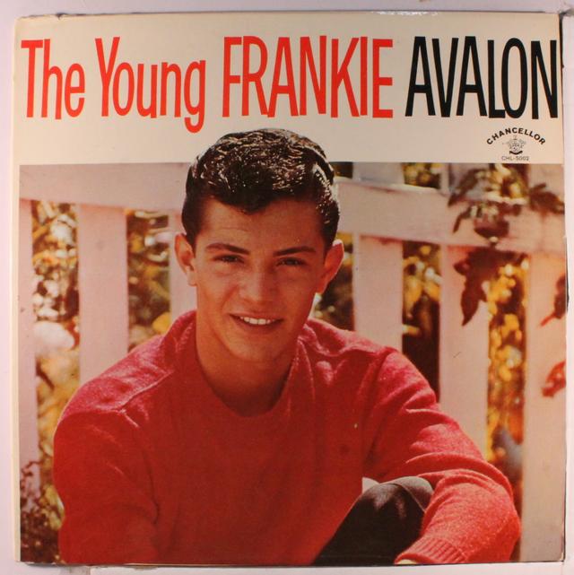 Album cover art for The Young Frankie Avalon