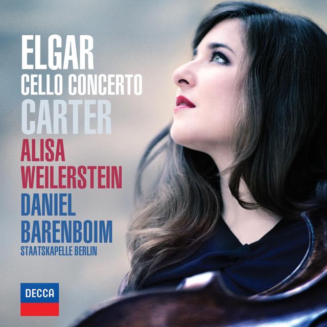 Album cover art for Elgar & Carter Cello Concertos