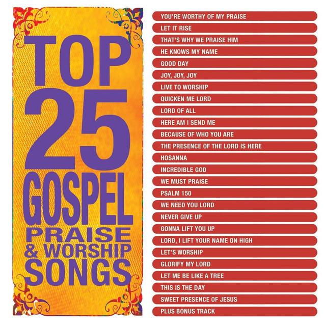 Album cover art for Top 25 Gospel Praise & Worship