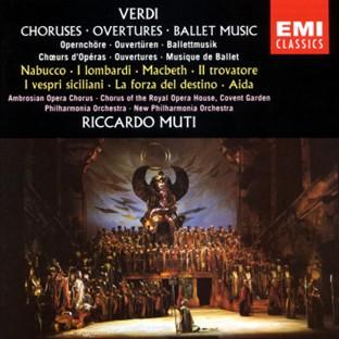 Album cover art for Verdi: Chorus, Overtures, Ballet Music