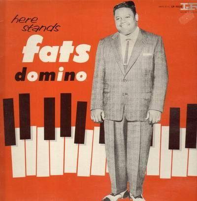 Album cover art for Here Stands Fats Domino