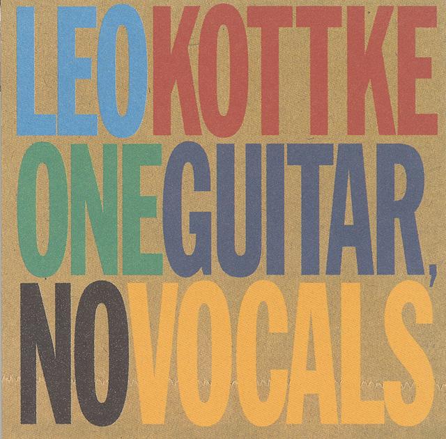 Album cover art for One Guitar, No Vocals