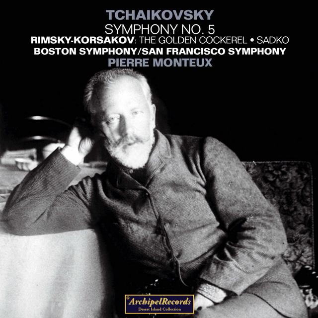 Album cover art for Piotr Iljic Tchaikovsky : Symphony No. 5 - Nikolaj Rimsky-Korsakov : The Golden Cockerel, Sadko