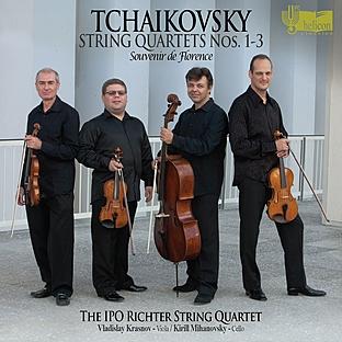 Album cover art for Tchaikovsky: String Quartets Nos. 1-3, Souvenir De Florence