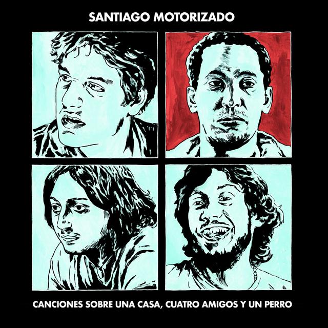 Album cover art for Canciones Sobre una Casa, Cuatro Amigos y un Perro