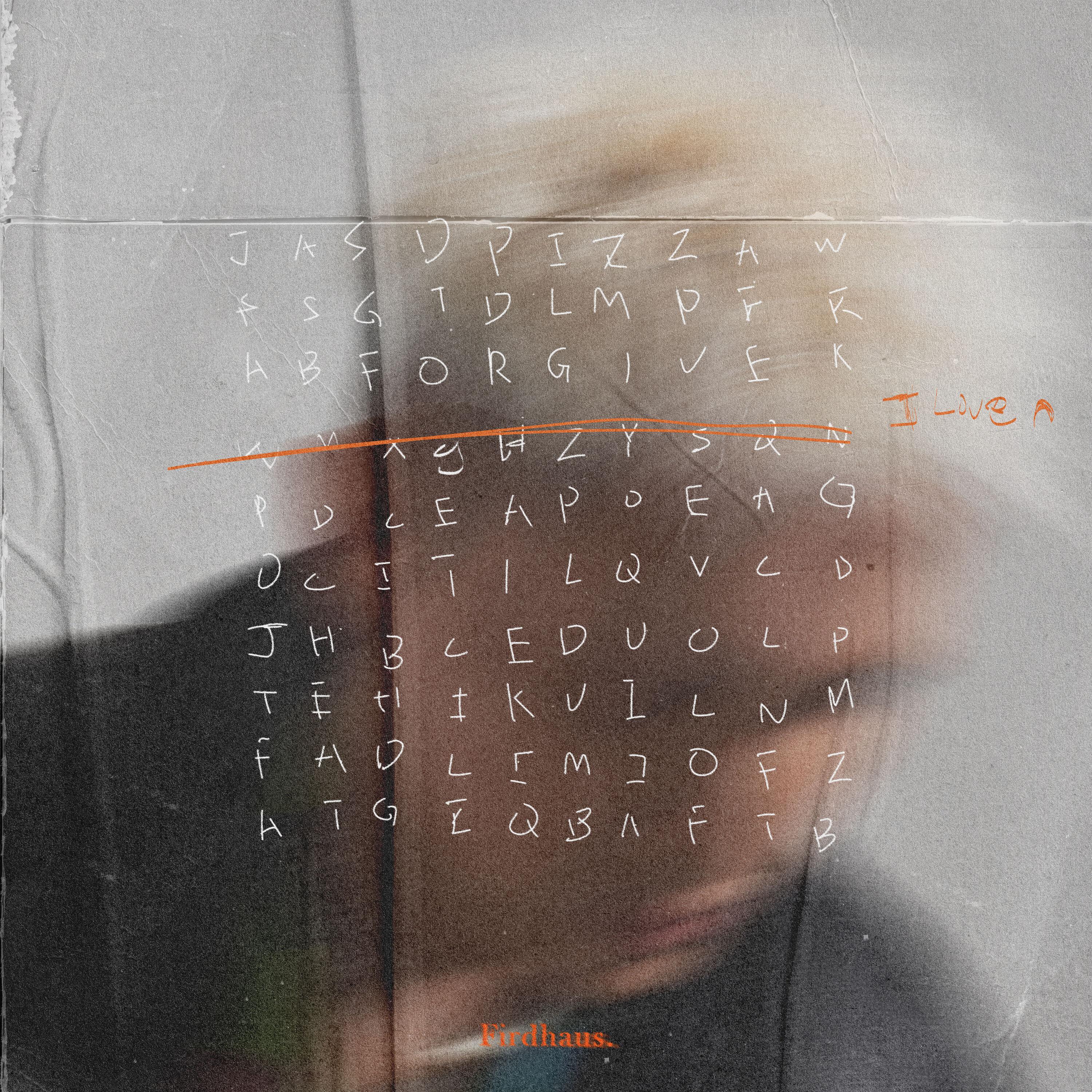 Lyric cover art as blurred background