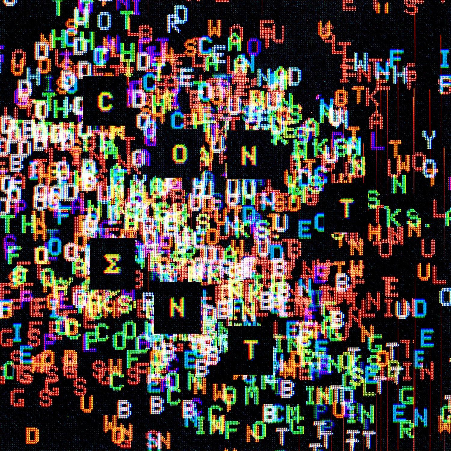 Lyric cover art as blurred background