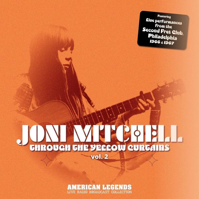 Album cover art for Joni Mitchell Live: Through Yellow Curtains vol. 2