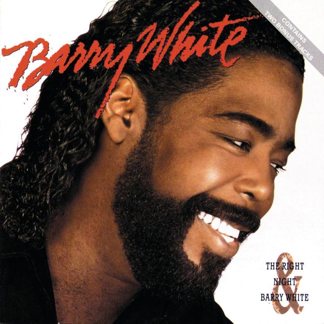 Album cover art for The Right Night & Barry White