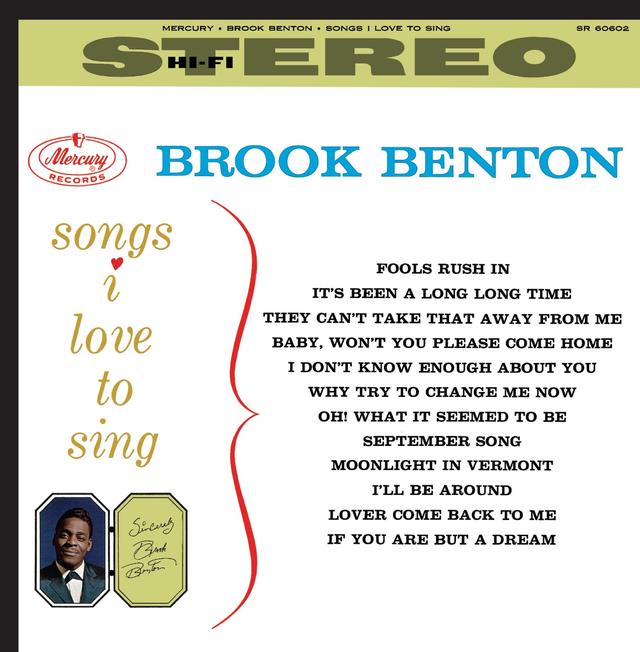 Album cover art for Songs I Love to Sing