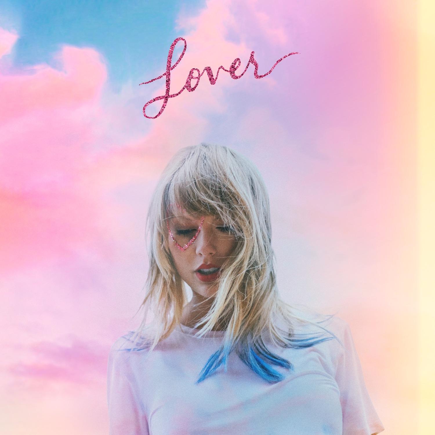 Lyric cover art as blurred background