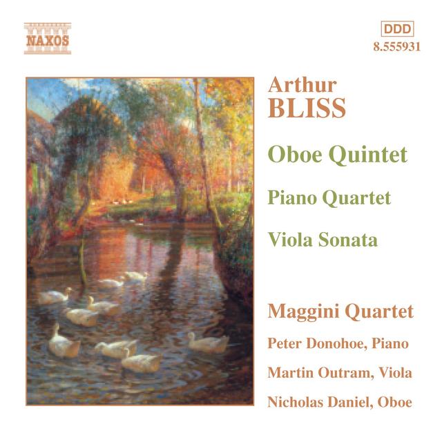 Album cover art for Bliss: Oboe Quintet - Piano Quartet - Viola Sonata