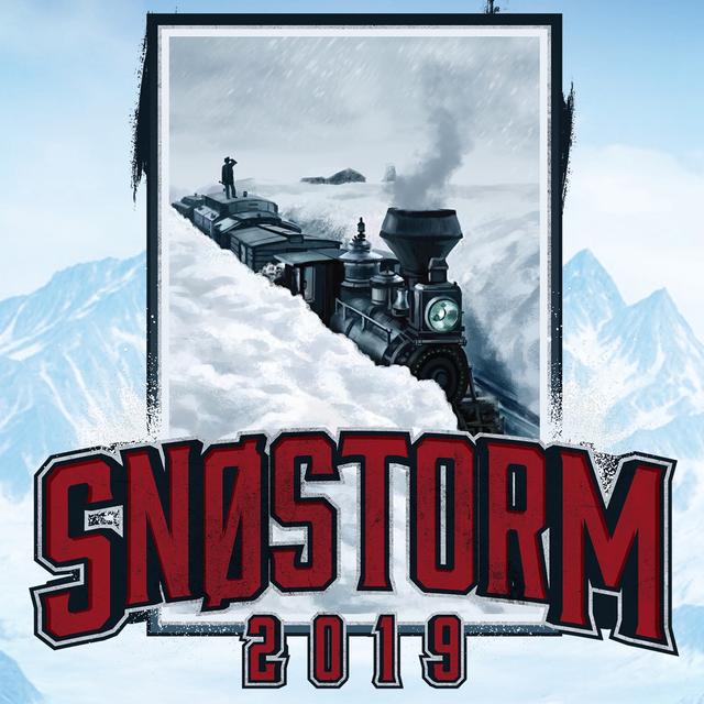 Album cover art for Snøstorm