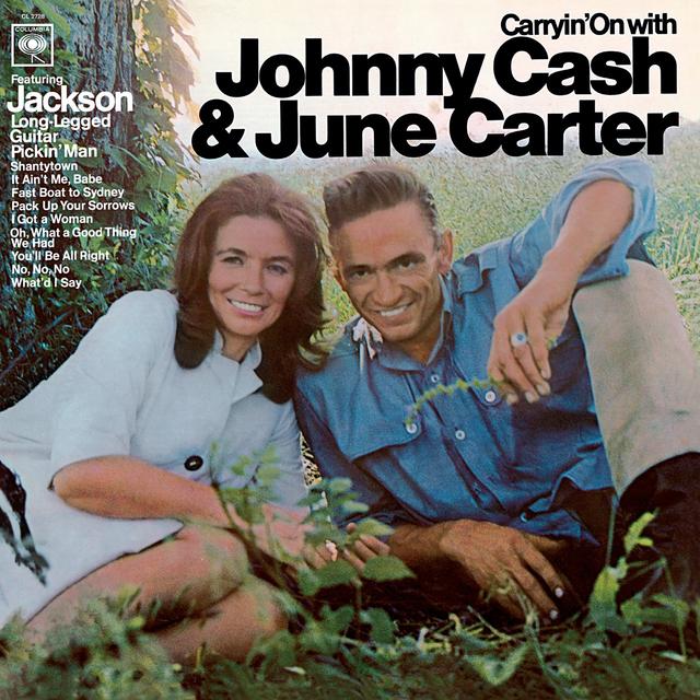 Album cover art for Carryin' On with Johnny Cash & June Carter