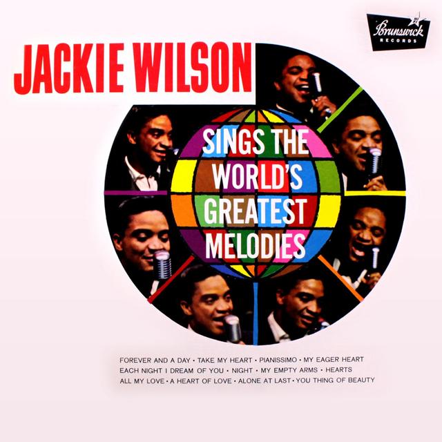 Album cover art for Jackie Wilson Sings The World's Greatest Melodies