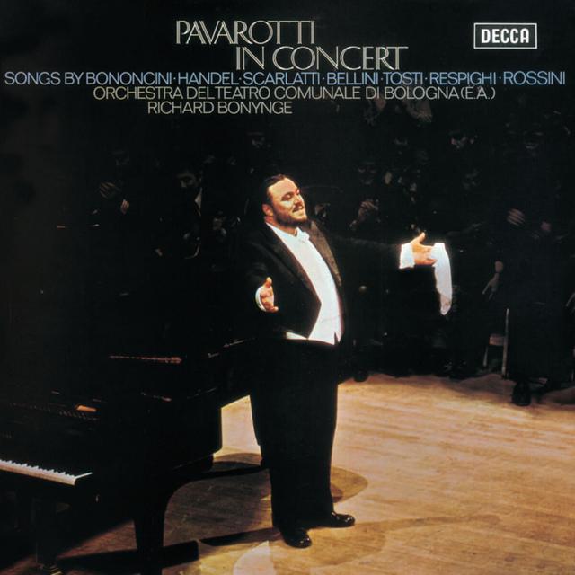 Album cover art for Luciano Pavarotti in Concert