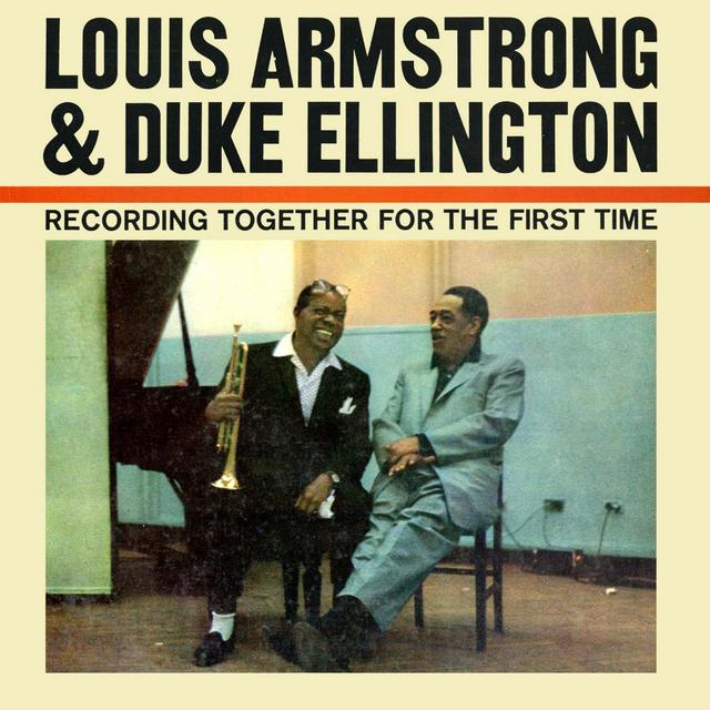 Album cover art for Louis Armstrong & Duke Ellington Recording Together for the First Time