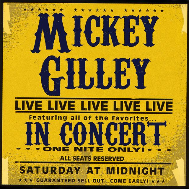 Album cover art for Mickey Gilley Live in Concert - One Nite Only