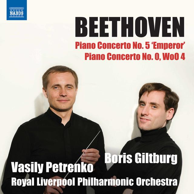 Album cover art for Beethoven: Piano Concertos Nos. 5 & 0