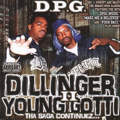 Album cover art for Dillinger & Young Gotti II: Tha Saga Continuez...