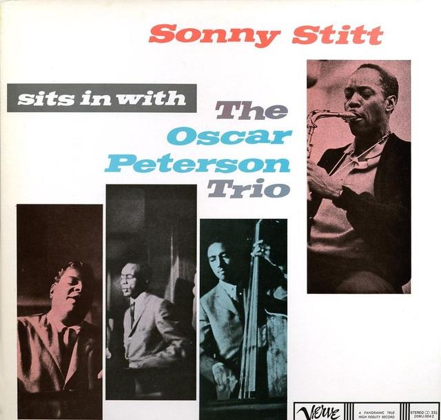 Album cover art for Sonny Stitt Sits In with the Oscar Peterson Trio