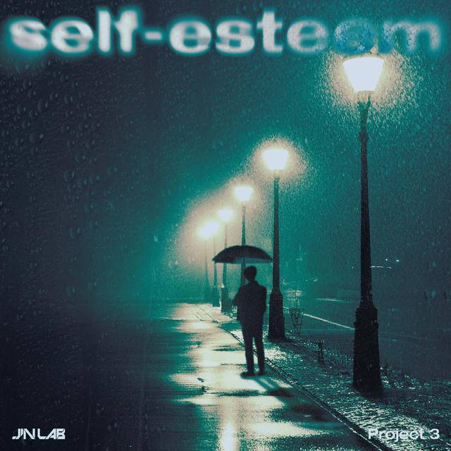 Album cover art for JIN LAB Project 3. [self-esteem]