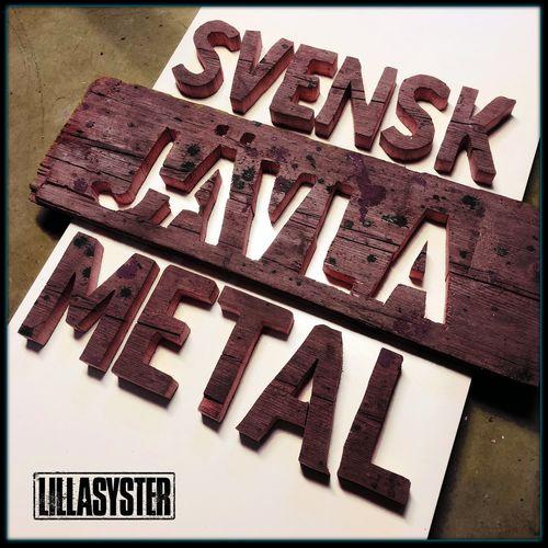 Album cover art for Svensk Jävla Metal