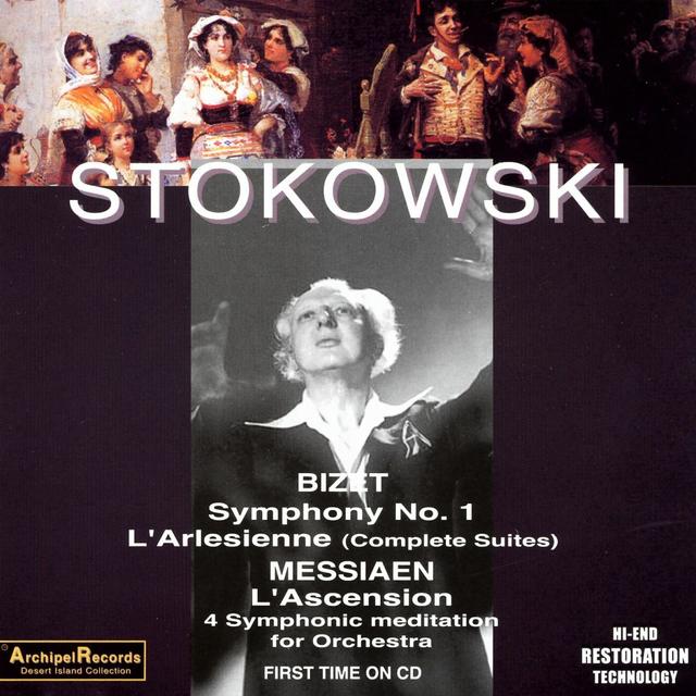 Album cover art for Stokowski Conducts Bizet & Messaien