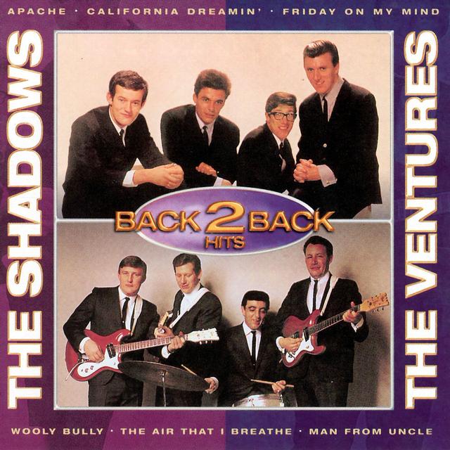 Album cover art for The Shadows & The Ventures: Back to Back