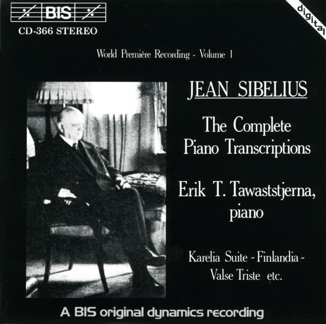 Album cover art for Sibelius: Complete Piano Transcriptions, Vol. 1