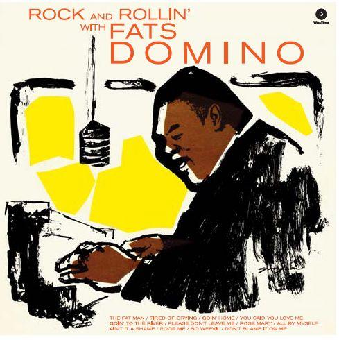 Album cover art for Rock and Rollin' with Fats Domino