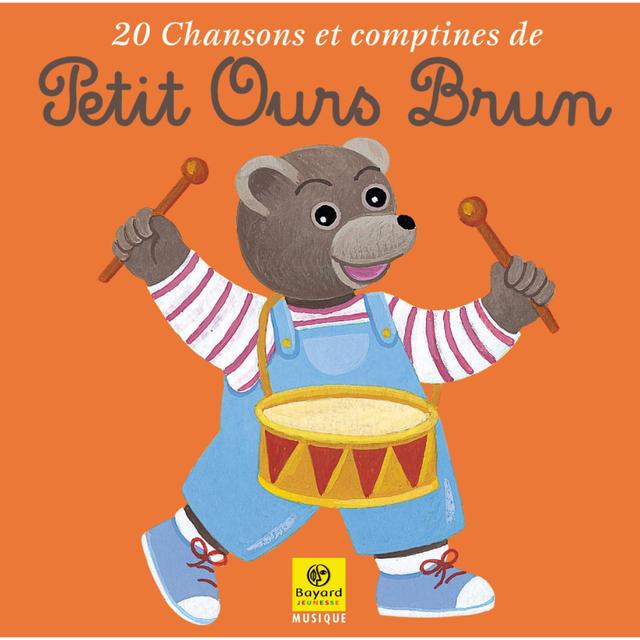 Album cover art for 20 chansons et comptines de Petit Ours Brun Vol.1