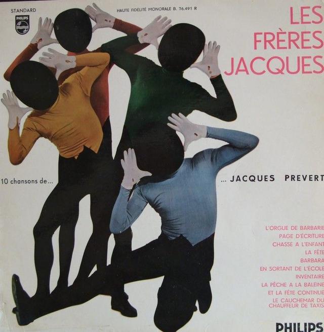 Album cover art for 10 Chansons de Jacques Prévert