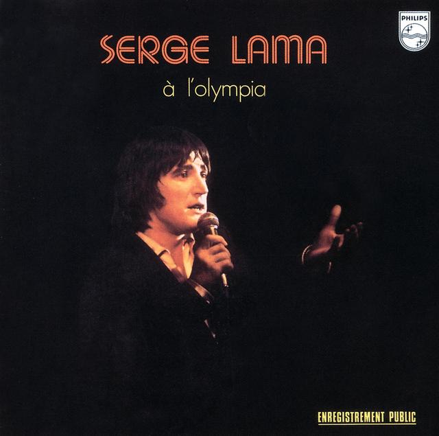 Album cover art for Serge Lama à l'Olympia