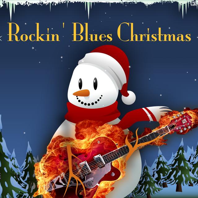 Album cover art for Rockin' Blues Christmas