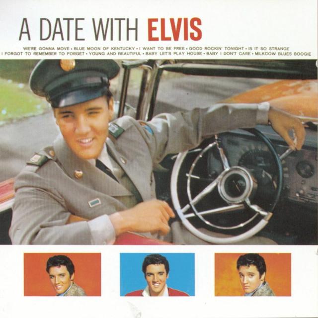 Album cover art for A Date with Elvis