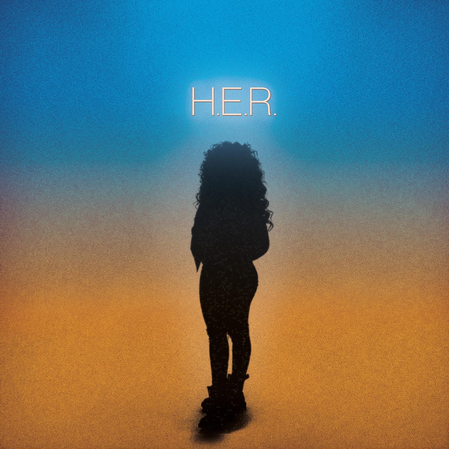 Lyric cover art as blurred background