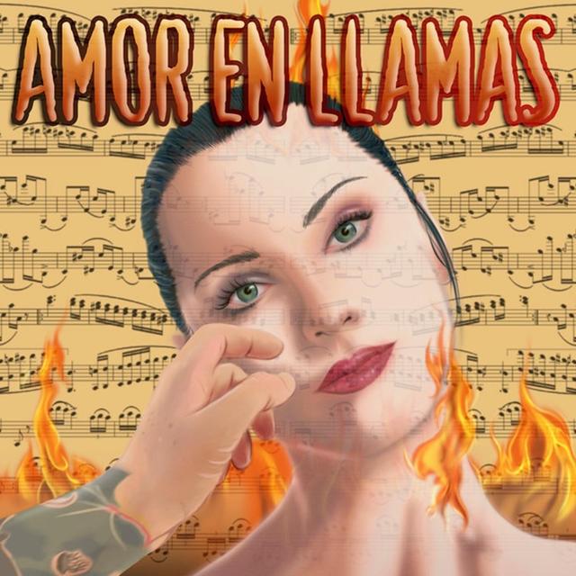 Album cover art for Amor en Llamas