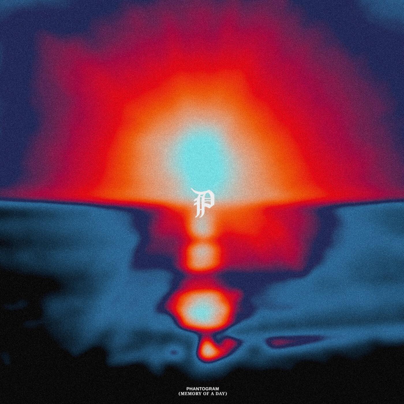 Lyric cover art as blurred background