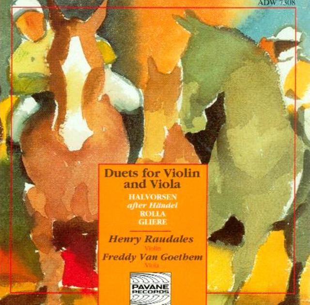 Album cover art for Halvorsen, Rolla & Glière: Duets For Violin And Viola