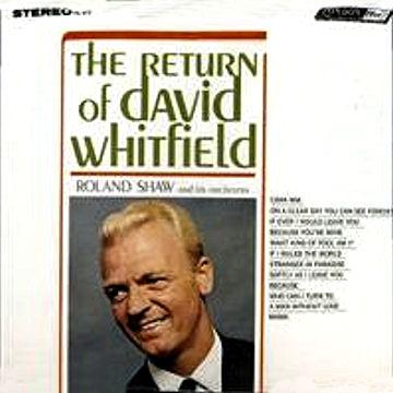 Album cover art for The Return Of David Whitfield