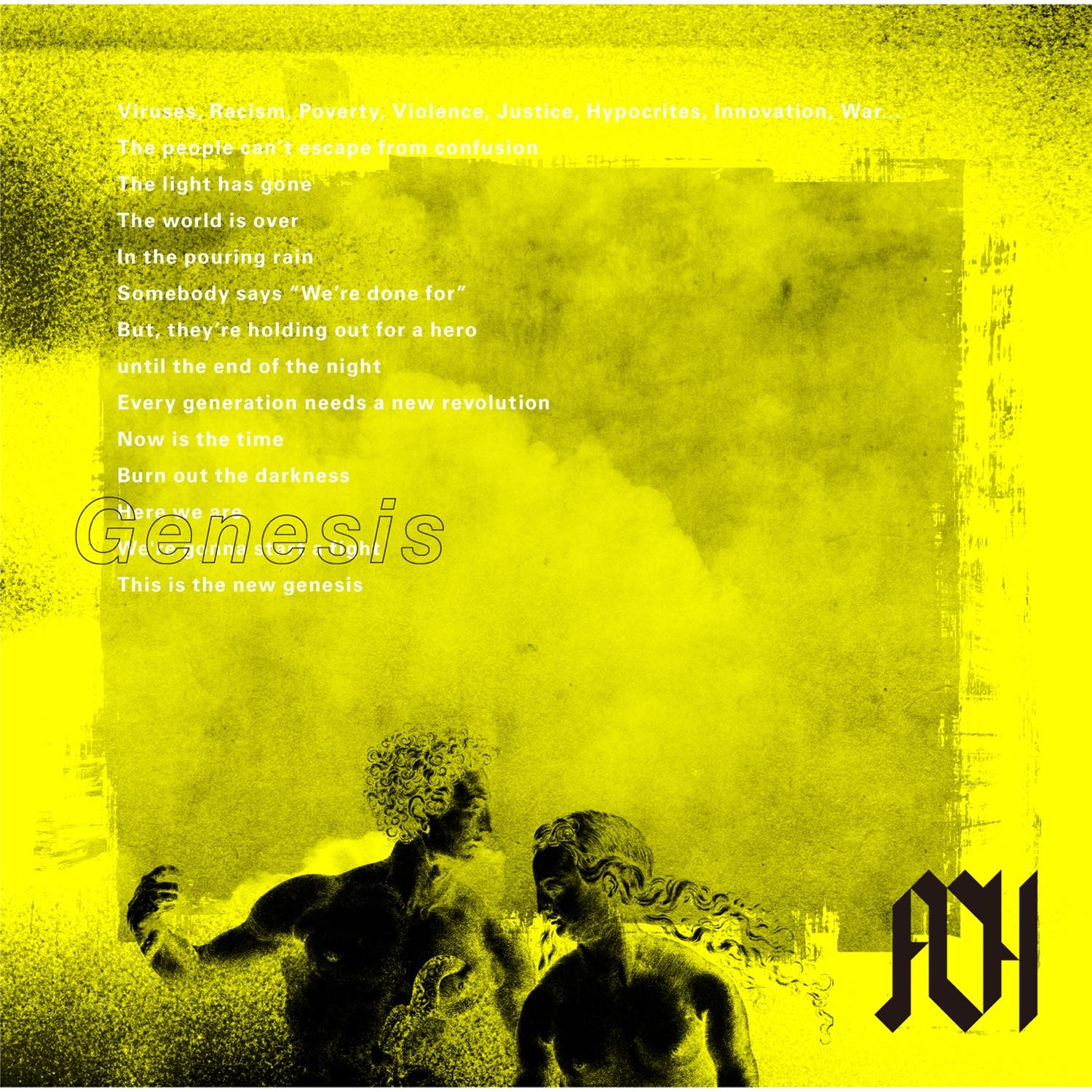 Lyric cover art as blurred background