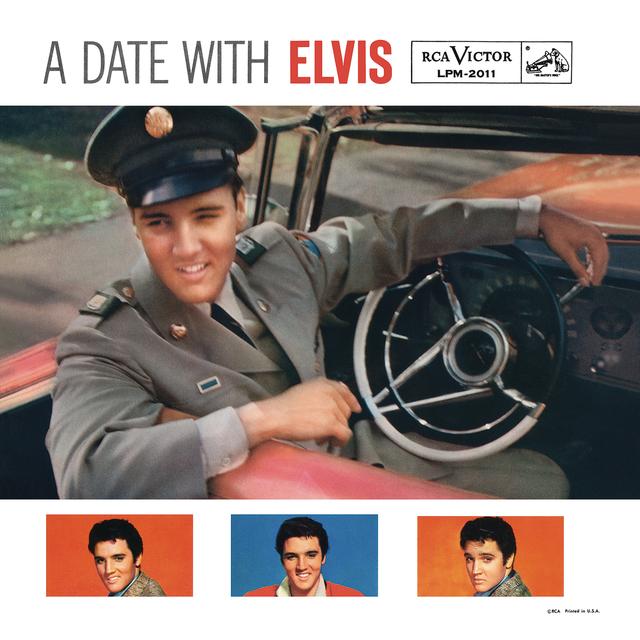 Album cover art for A Date with Elvis