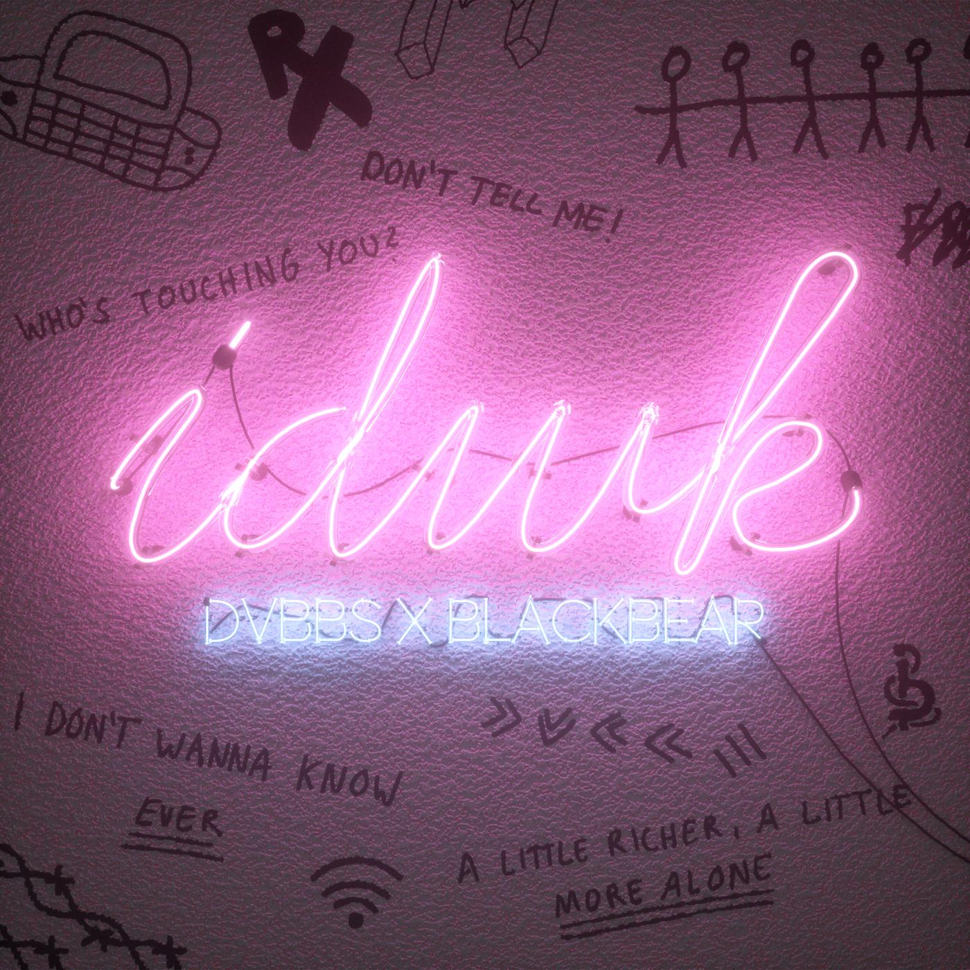 Lyric cover art as blurred background