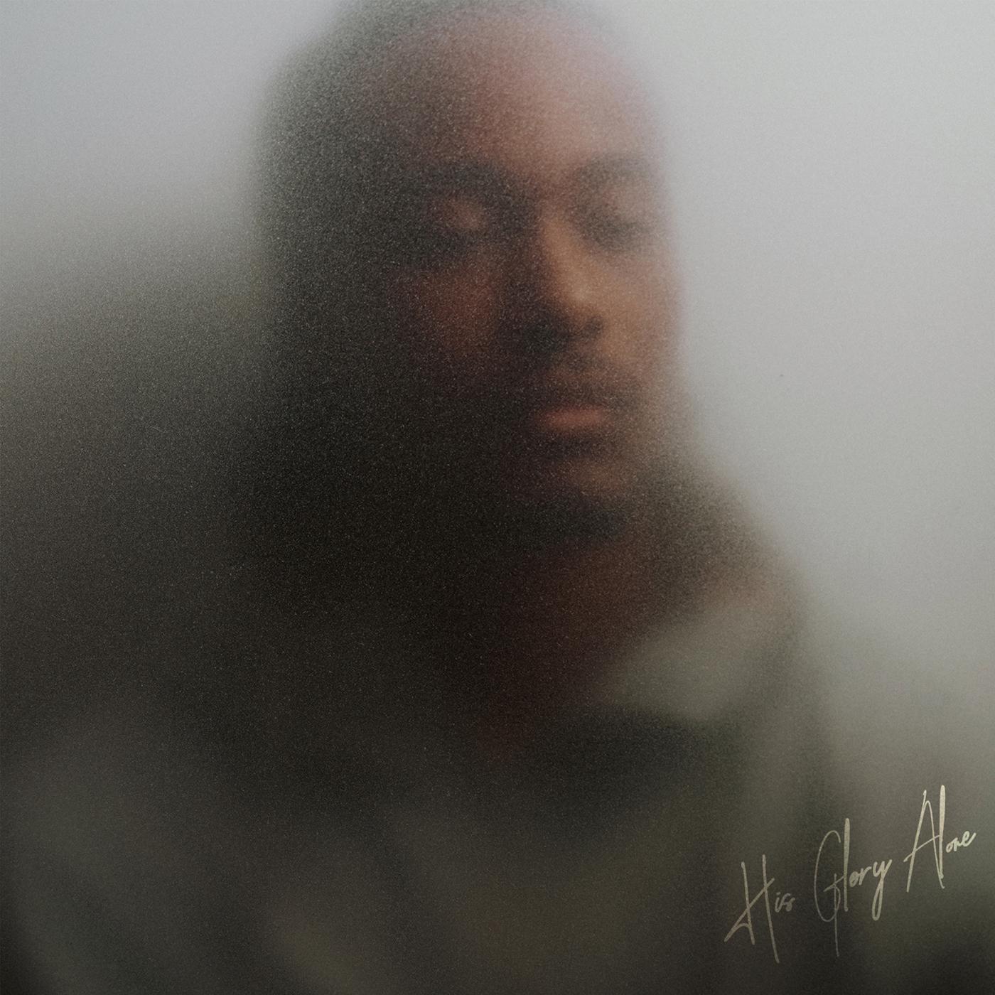 Lyric cover art as blurred background