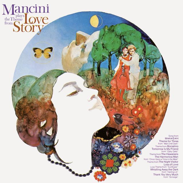 Album cover art for Mancini Plays The Theme From "Love Story"